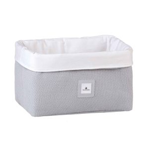 Cestino portasaponi trapuntato bambini grigio · 618-178 Carezza